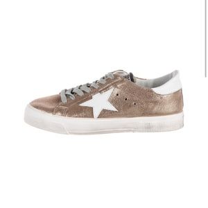 SOLD Golden Goose Gold May leather sneakers